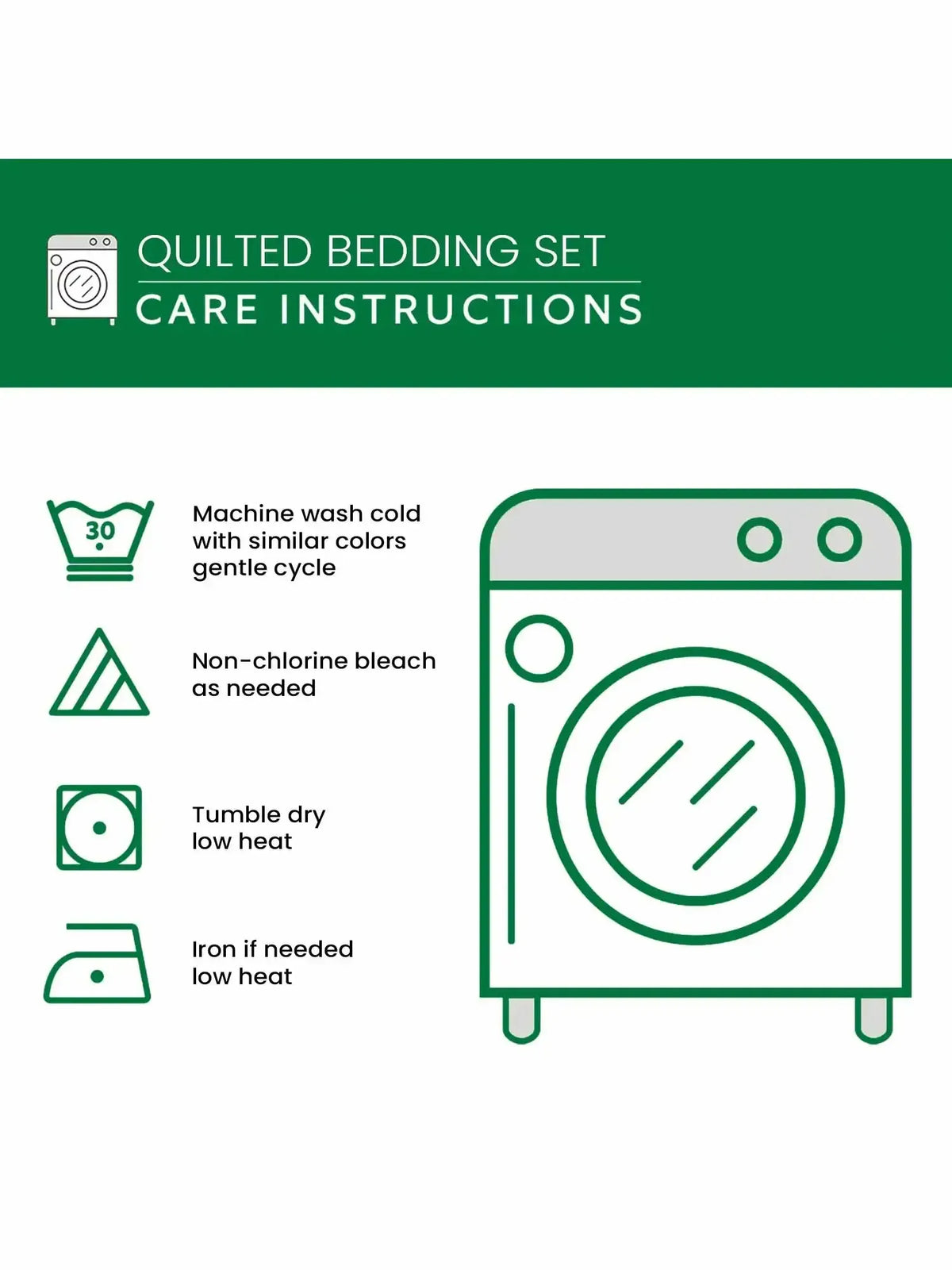 Dark Forest Retreat Quilted 3-Piece Bedding Set