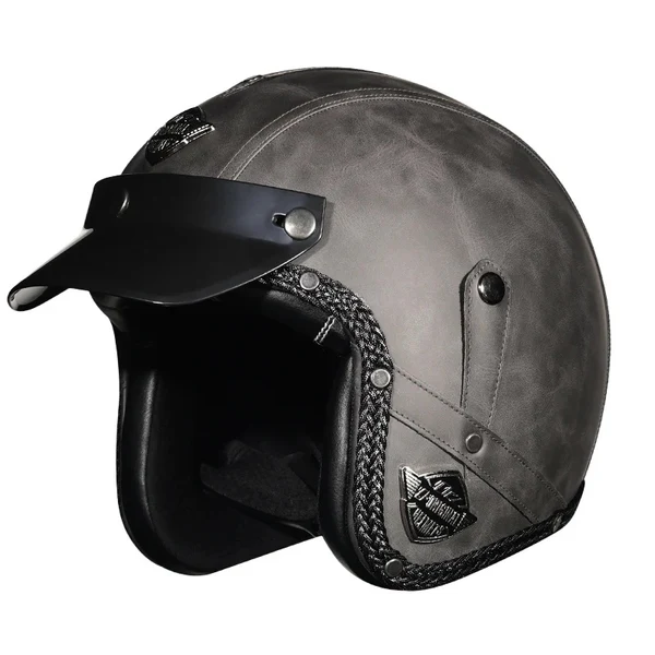 Retro jet motorcycle 3/4 riding helmet-I146