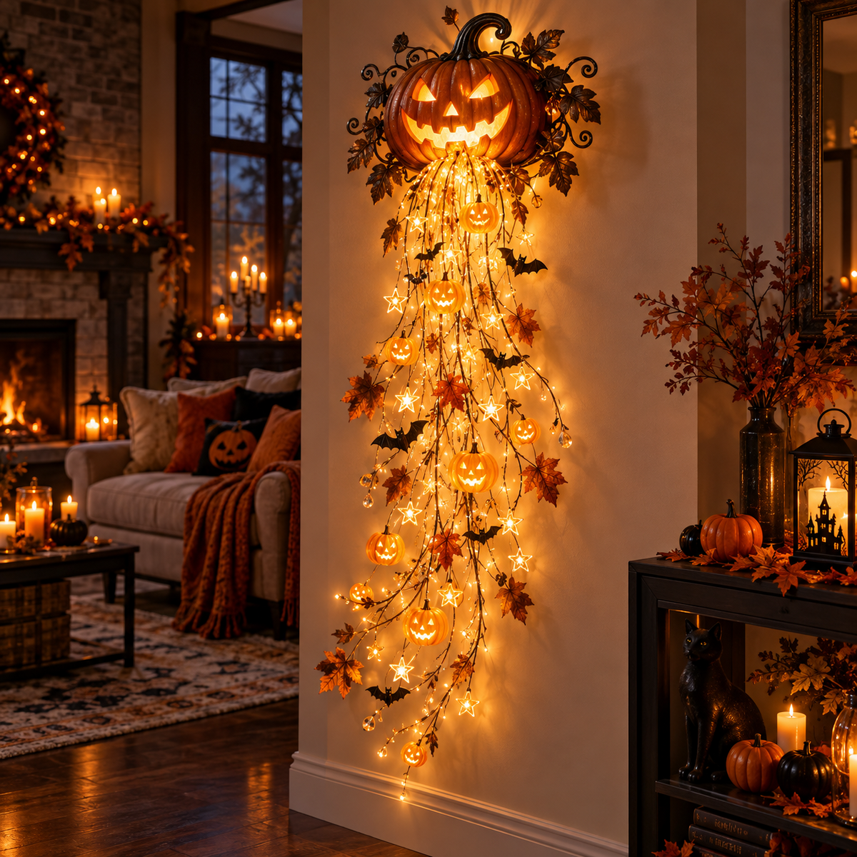 Halloween Cascade Wall Light – 5 Gothic Glowing Wall Styles