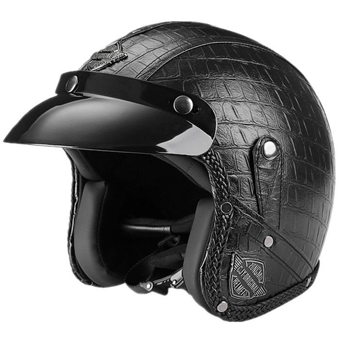 Retro jet motorcycle 3/4 riding helmet-I146