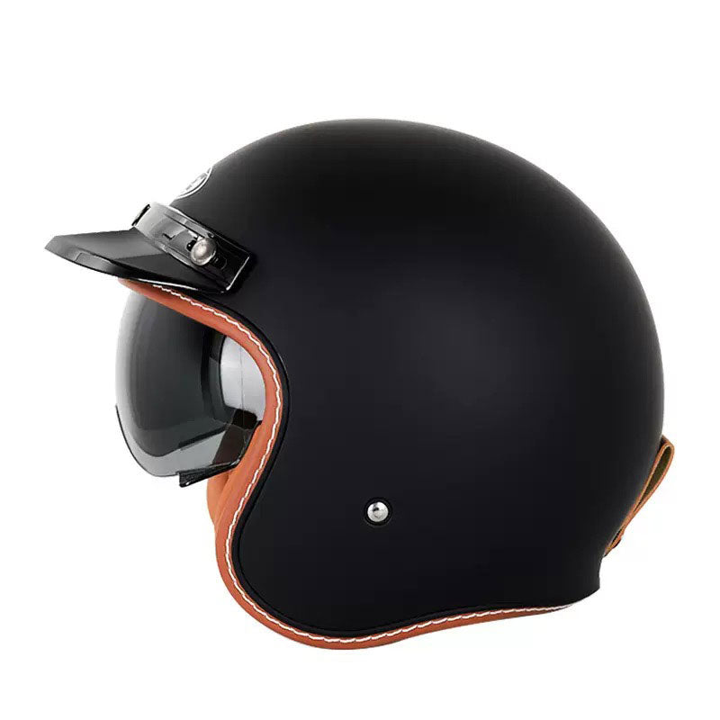 Retro Route 99 Open Face Motorcycle Helmet DOT Approved-I09