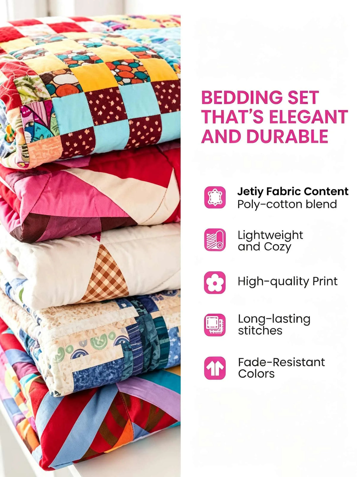 Vine Raven Haven 3‐Piece Quilted Bedding Set