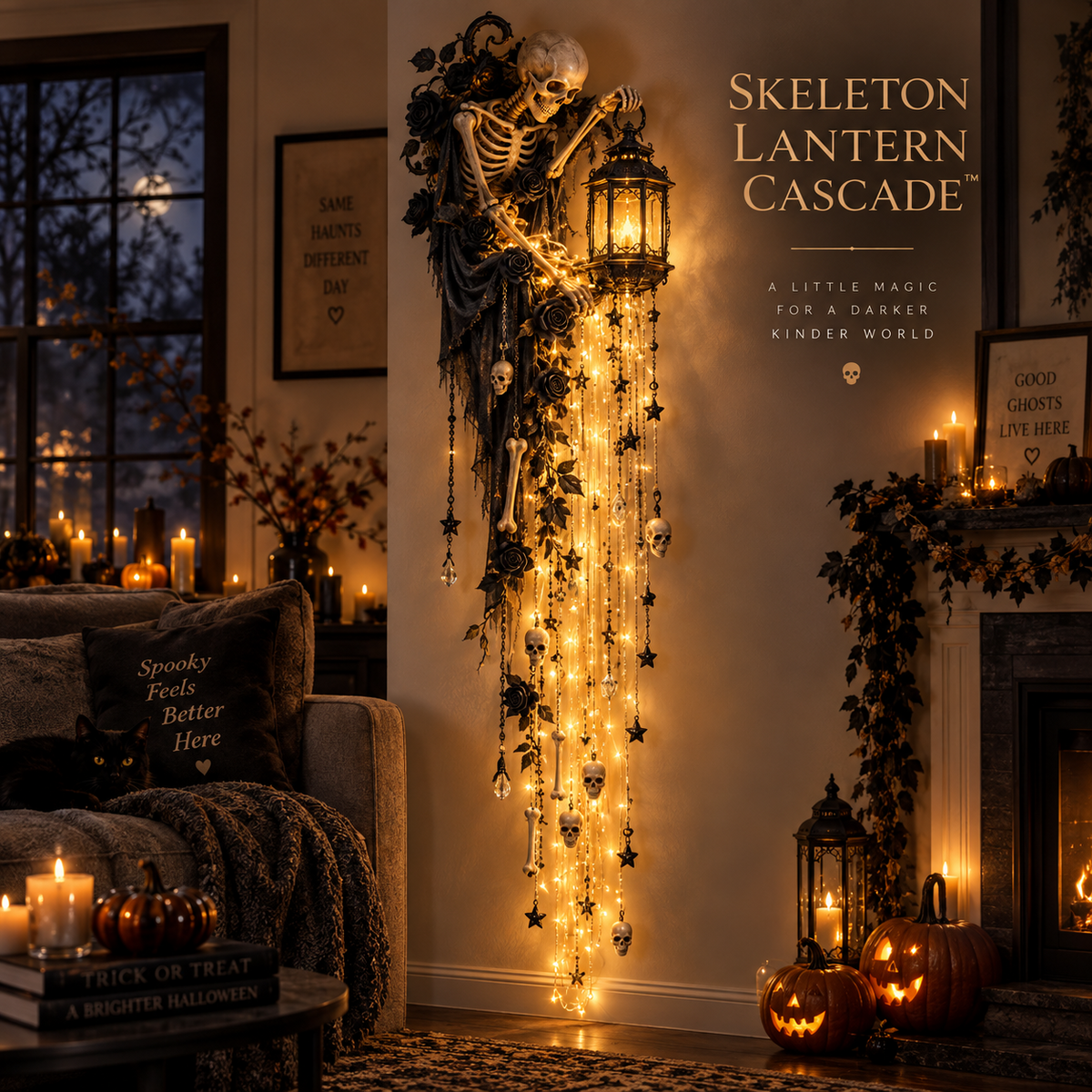 Halloween Cascade Wall Light – 5 Gothic Glowing Wall Styles