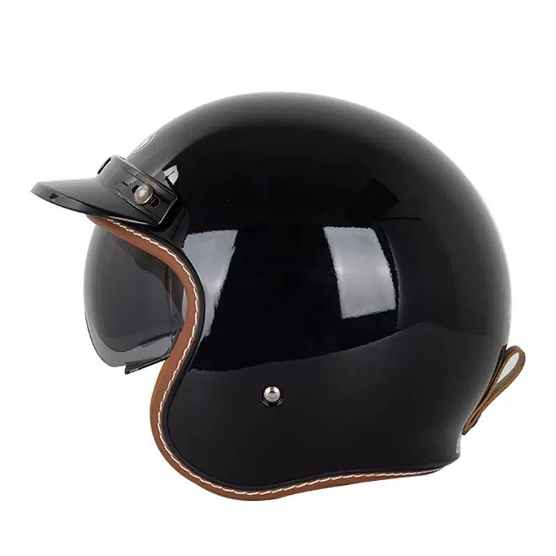 Retro Route 99 Open Face Motorcycle Helmet DOT Approved-I09