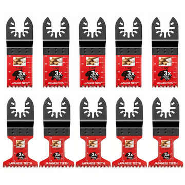 Japanese-Tooth Oscillating Saw Blades — Universal Fit, 10–50 Pcs