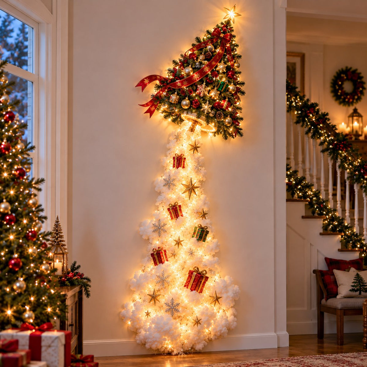 Glowing Christmas Story Wall Light – Santa, Train & Holiday Designs
