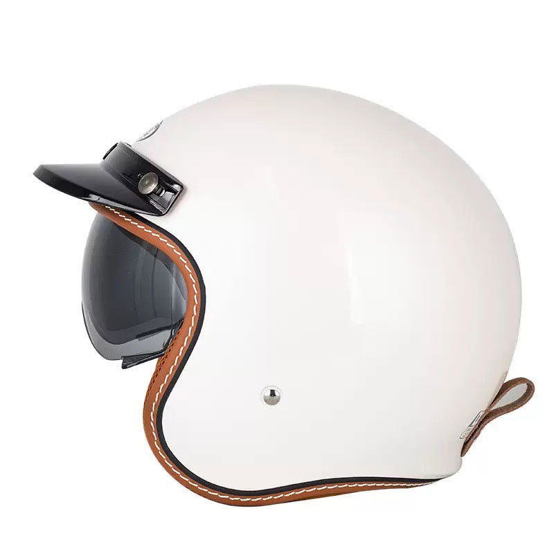 Retro Route 99 Open Face Motorcycle Helmet DOT Approved-I09