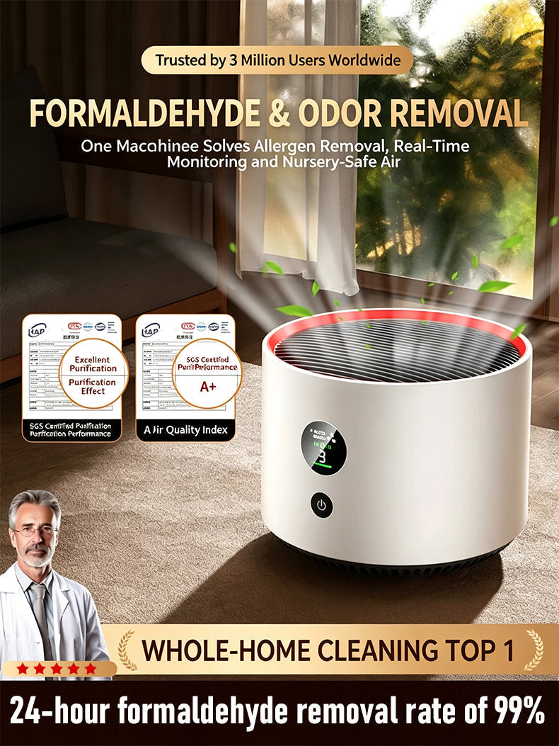 ✨✨New air purifier, AC intelligent formaldehyde removal and negative ion purifier.