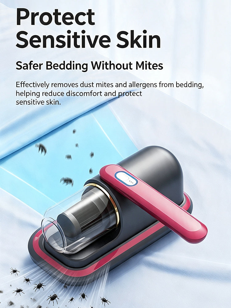 🛏️🛏️Home rechargeable mite removal device, newly upgraded high suction, dual-stroke ultraviolet sterilization and mite removal vacuum cleaner.