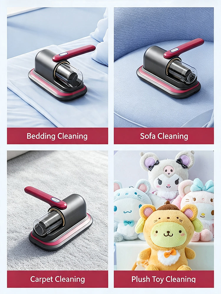 🛏️🛏️Home rechargeable mite removal device, newly upgraded high suction, dual-stroke ultraviolet sterilization and mite removal vacuum cleaner.