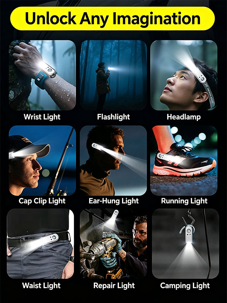🔦🔦Outdoor hook-on sensor light, detachable mini night fishing and cycling light.