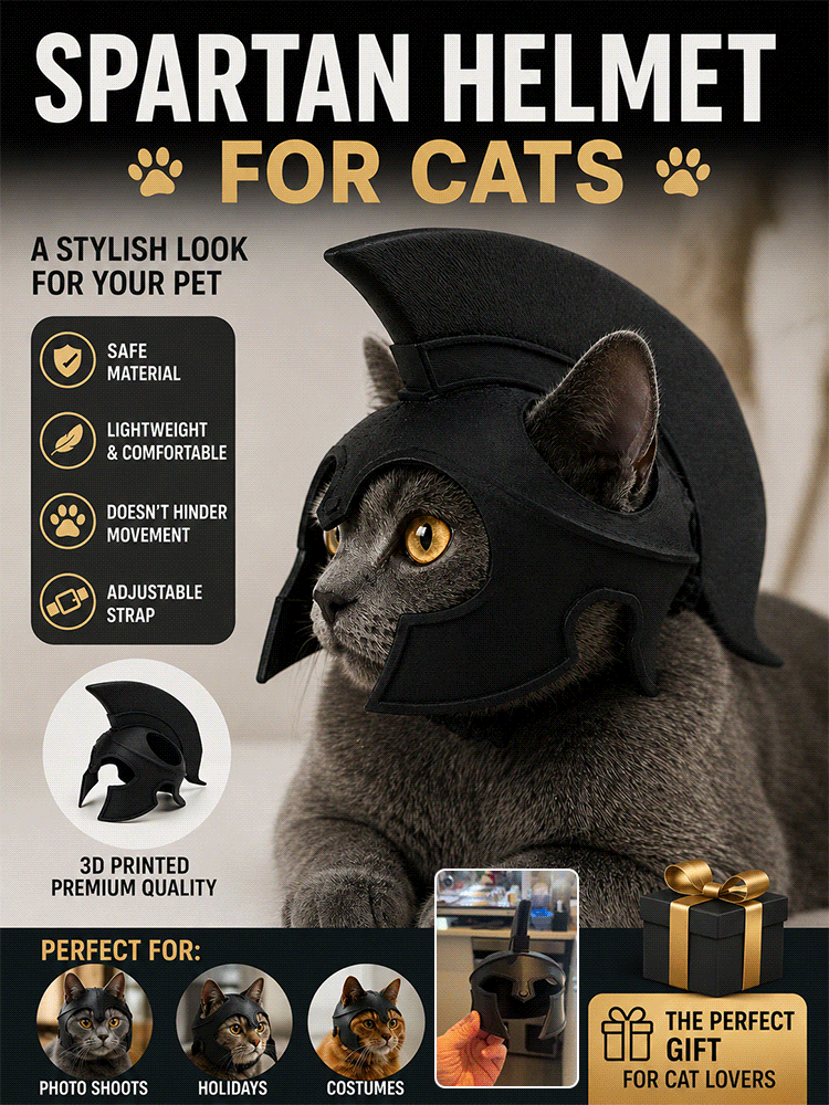 🐈🐈Odyssey Spartan Cat Armor Helmet.