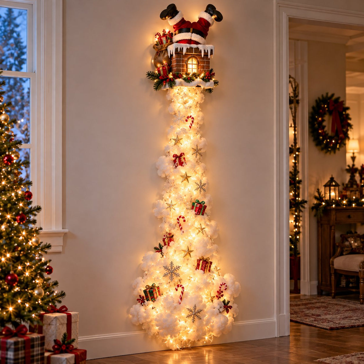 Glowing Christmas Story Wall Light – Santa, Train & Holiday Designs