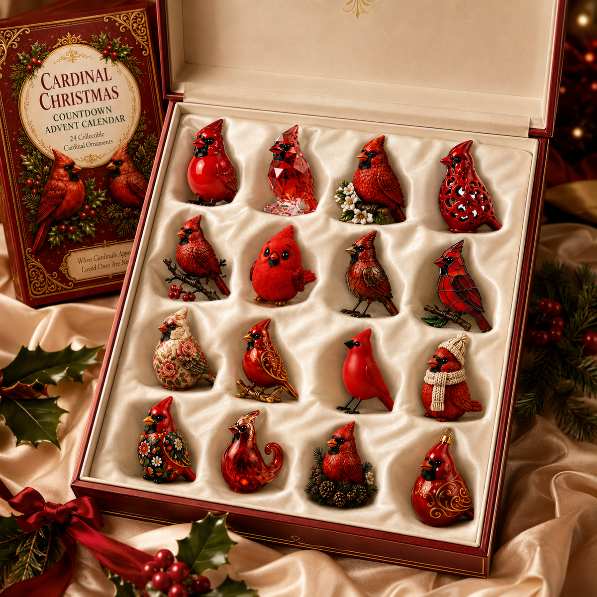 Last 50 pcs⏰ Limited anniversary edition✨cardinal Christmas 24-Day Countdown Calendar