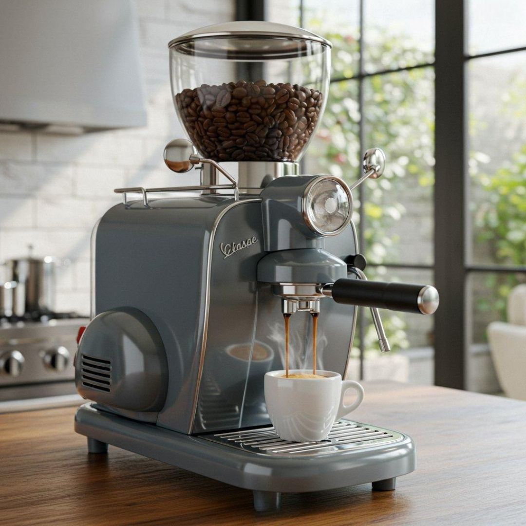 Vespa-Inspired Coffee Maker