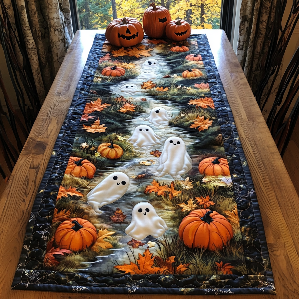 Halloween Quilted Table Runner NCU0VT226