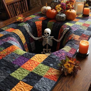 Beware Below Quilted Table Runner NCU0PT11841