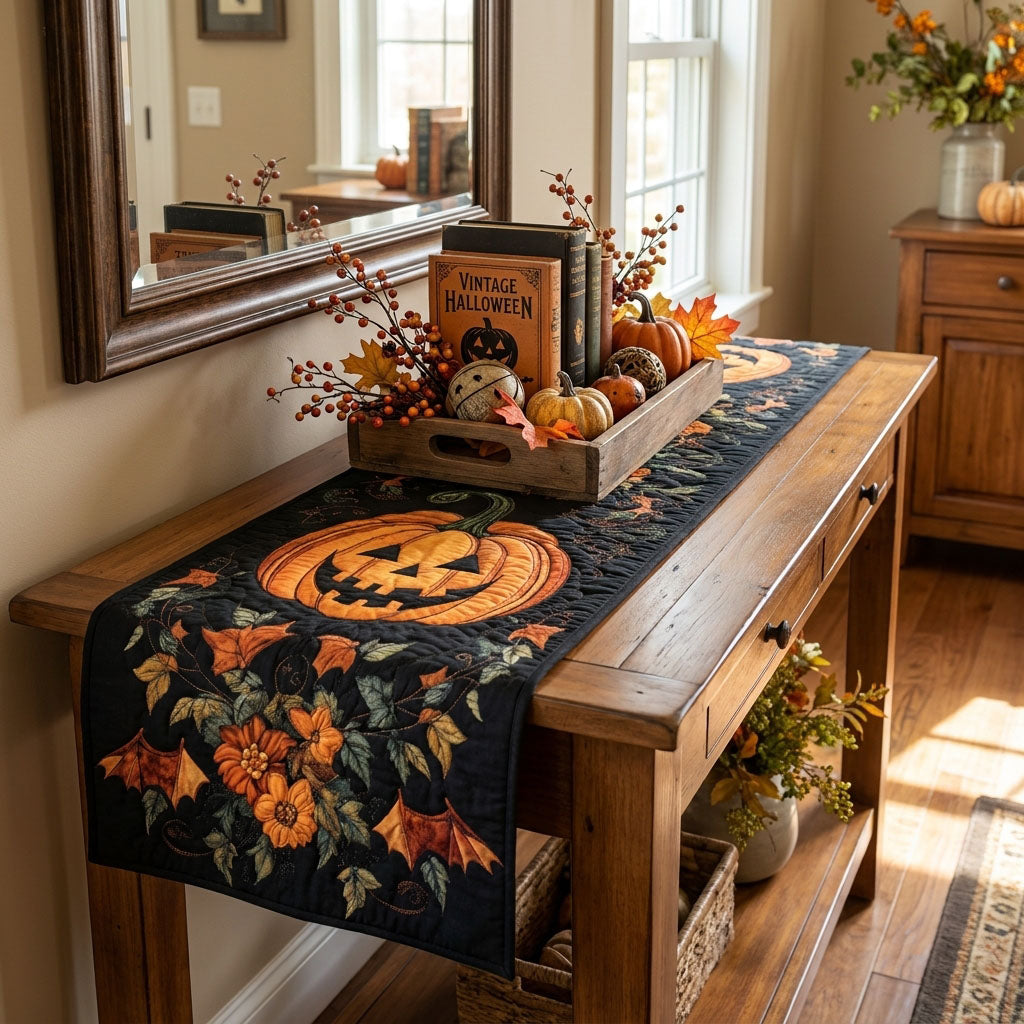 Halloween Cheer Quilted Table Runner NCU0NT700