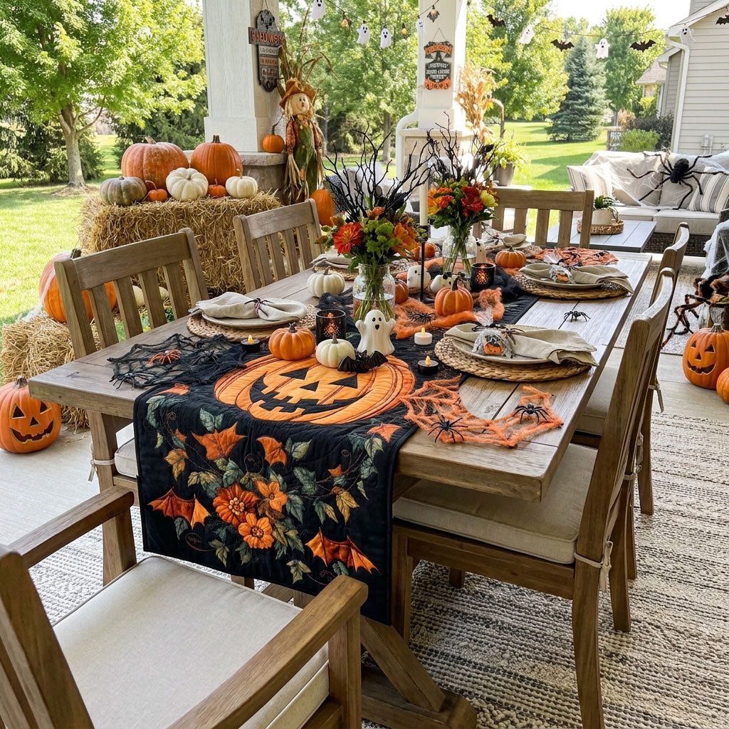 Halloween Cheer Quilted Table Runner NCU0NT700
