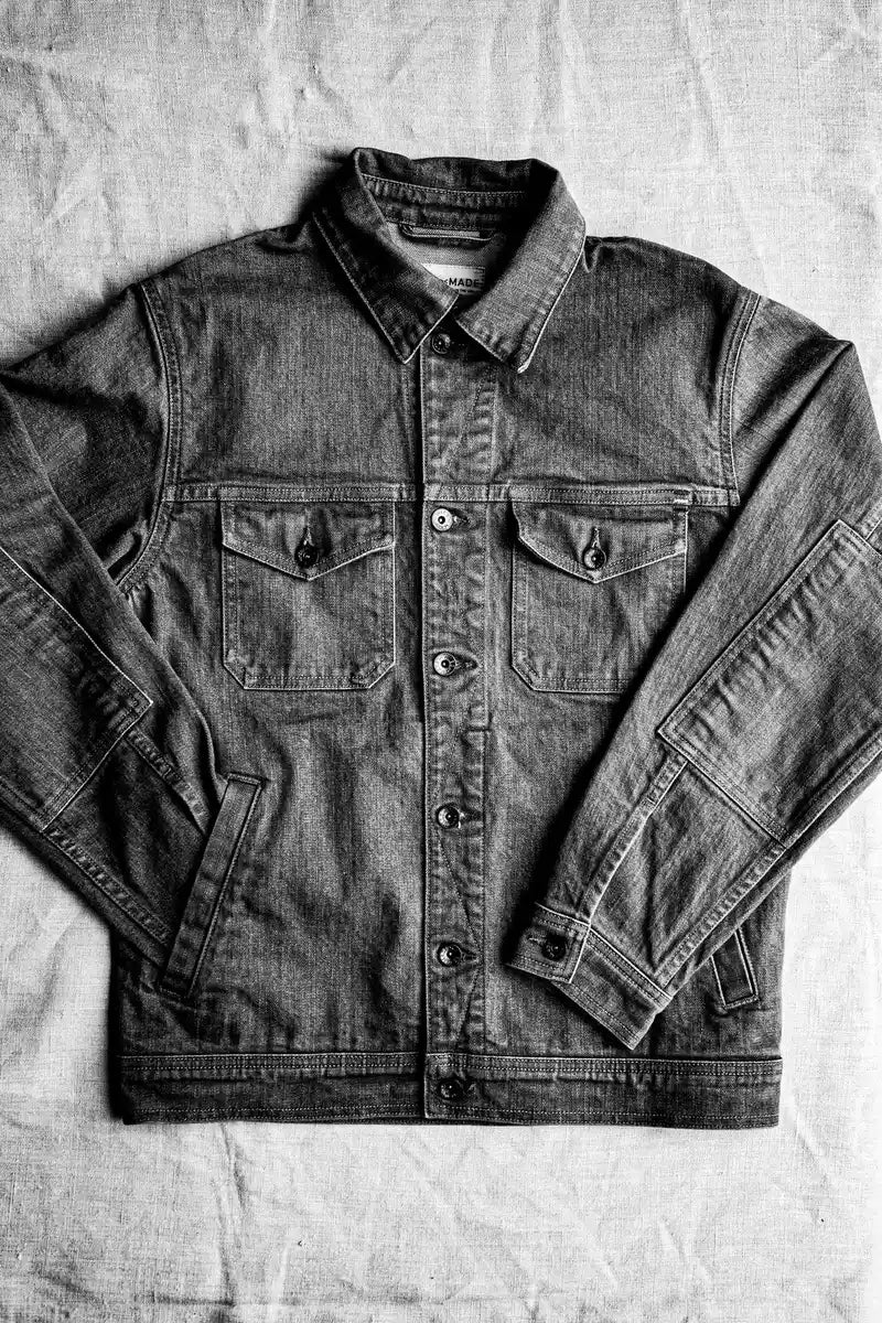 Men | Artcher Jacket | 14oz Broken Twill Denim - Wheat