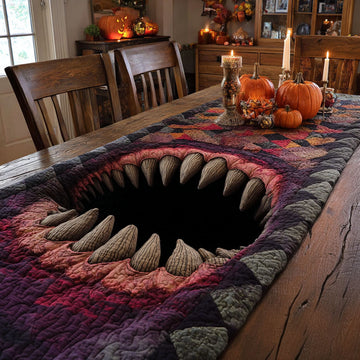 Midnight Maw Quilted Table Runner NCU0PT11849