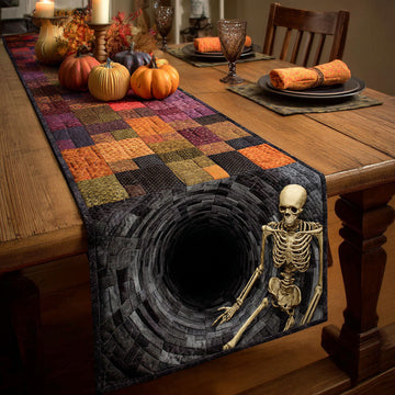 Wicked Whirlpool Quilted Table Runner NCU0PT11855