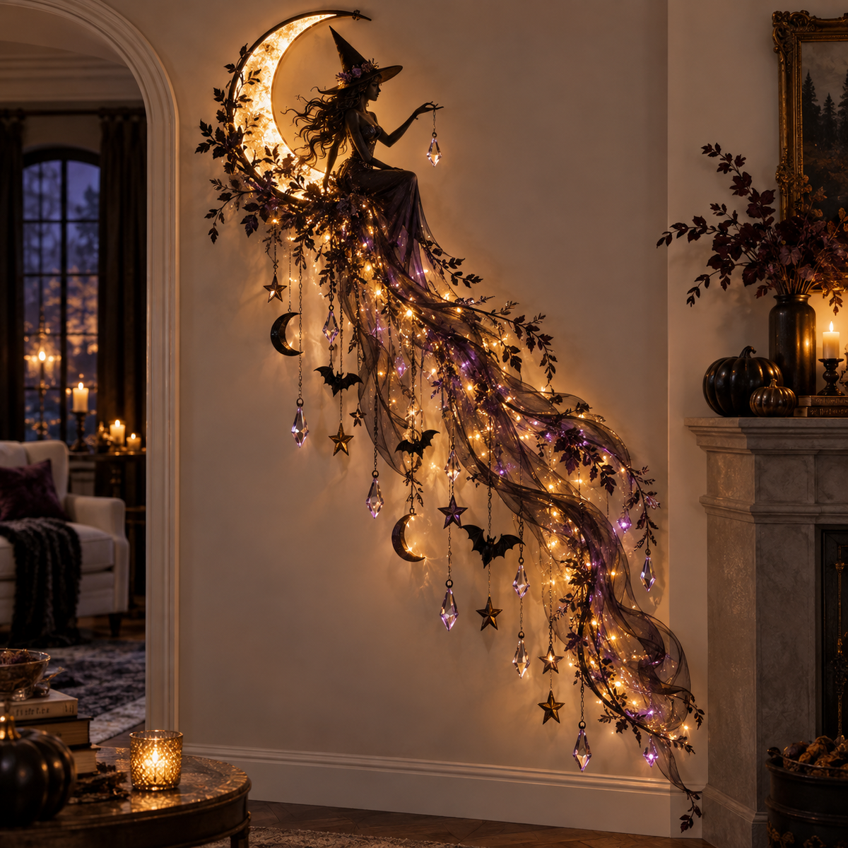 Halloween Cascade Wall Light – 5 Gothic Glowing Wall Styles