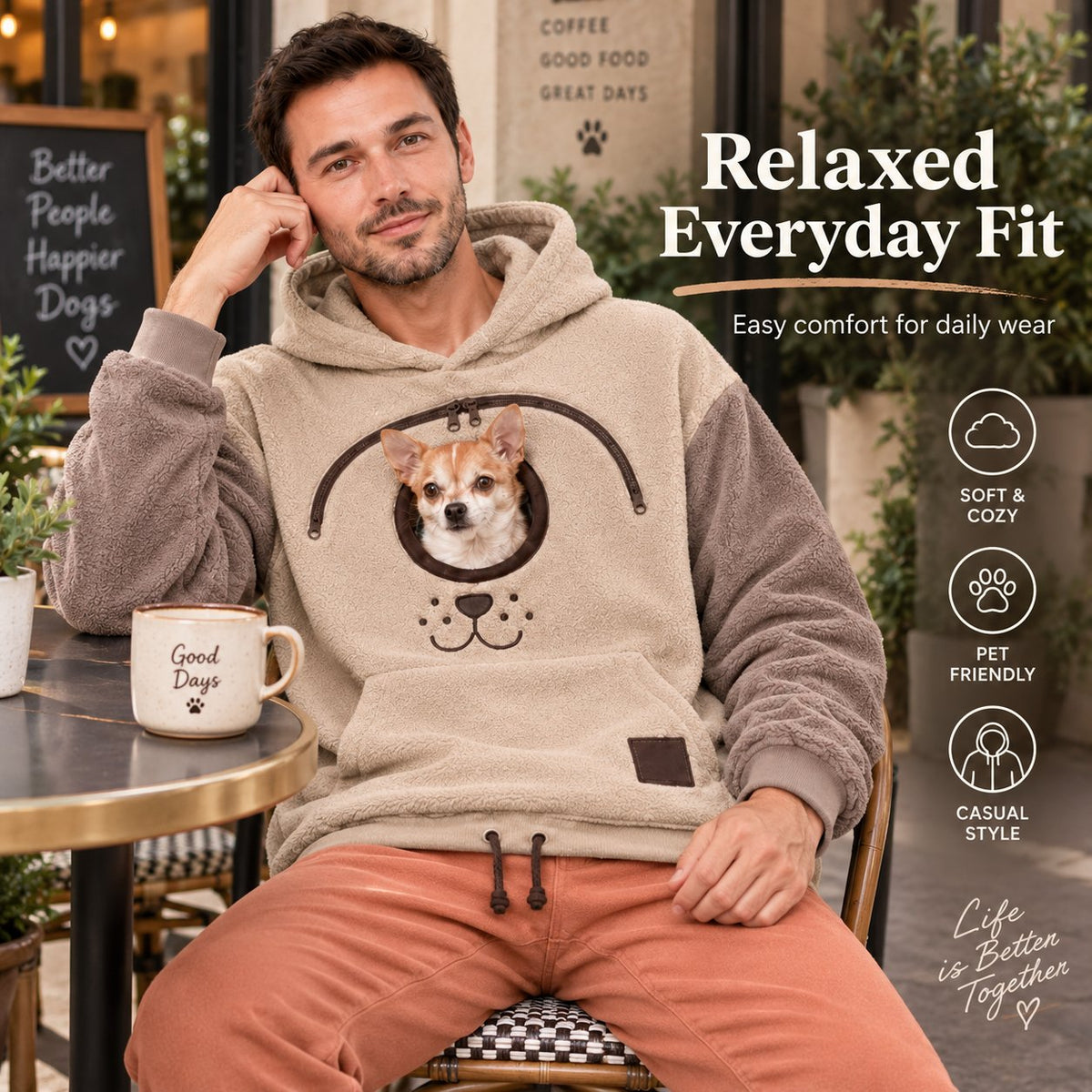 Pet Skin-Friendly Warm Hooded Sweatshirt🐾