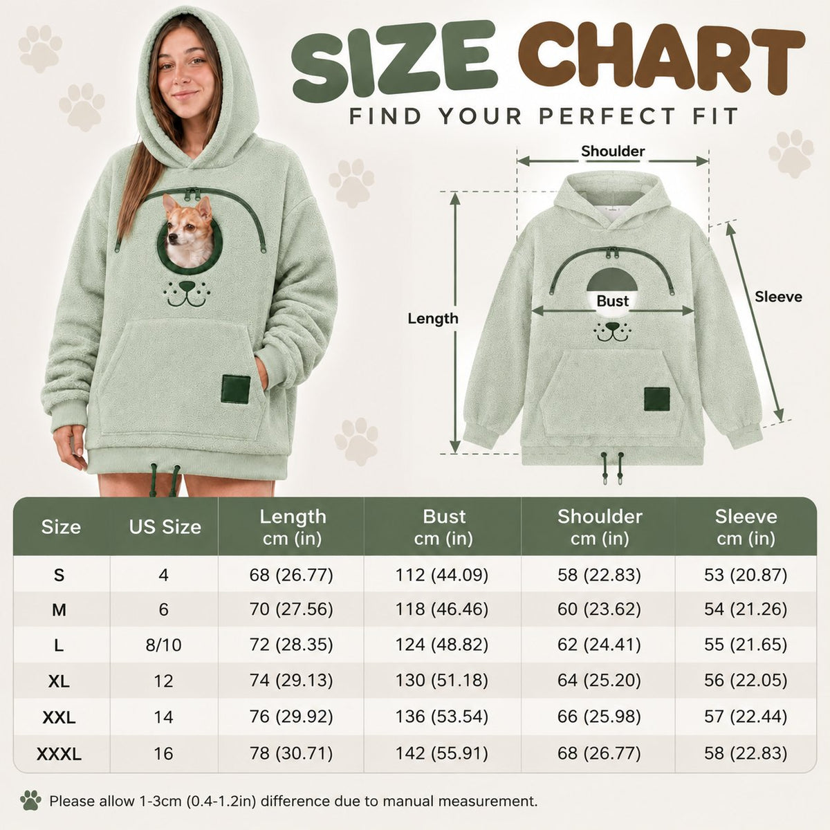 Pet Skin-Friendly Warm Hooded Sweatshirt🐾