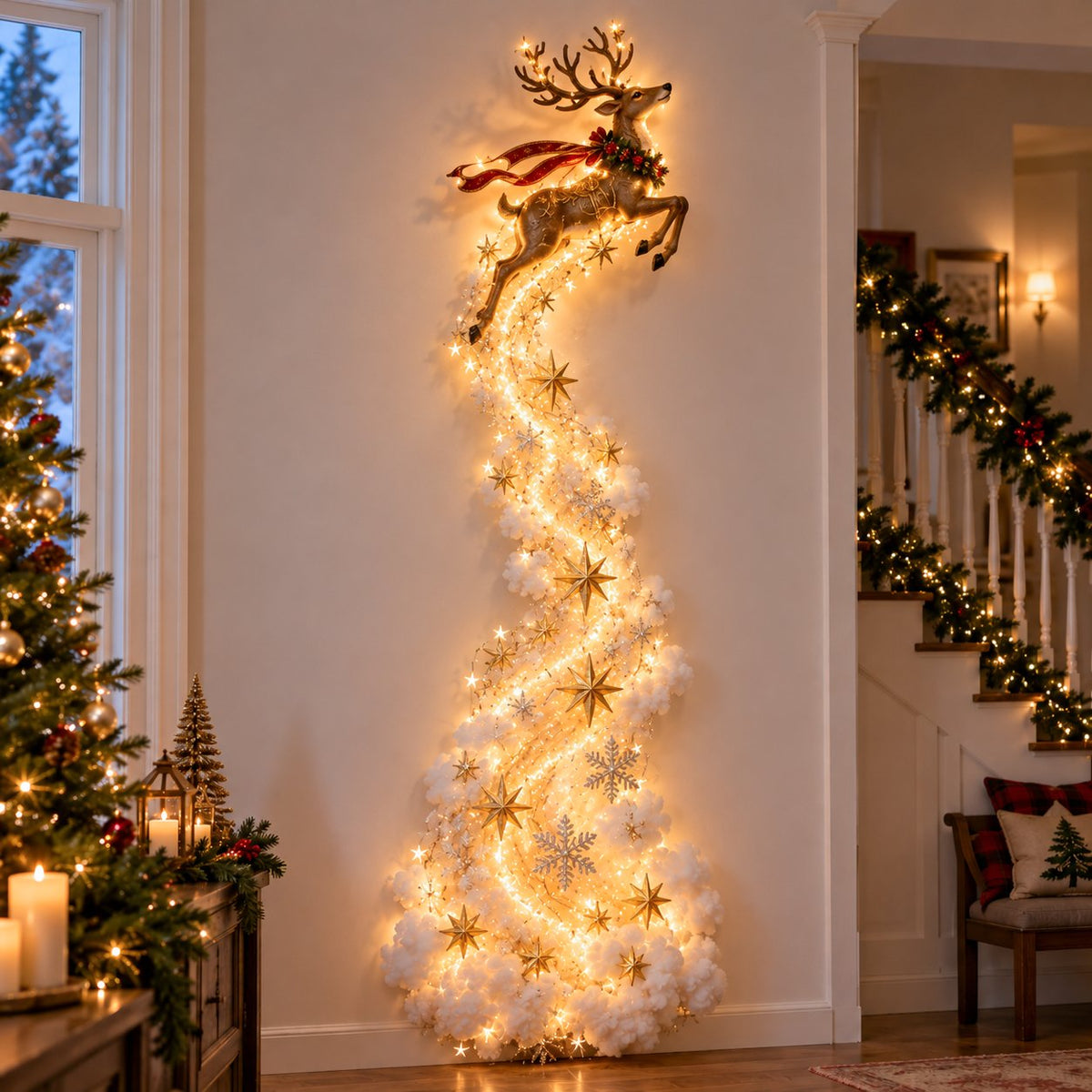 Glowing Christmas Story Wall Light – Santa, Train & Holiday Designs
