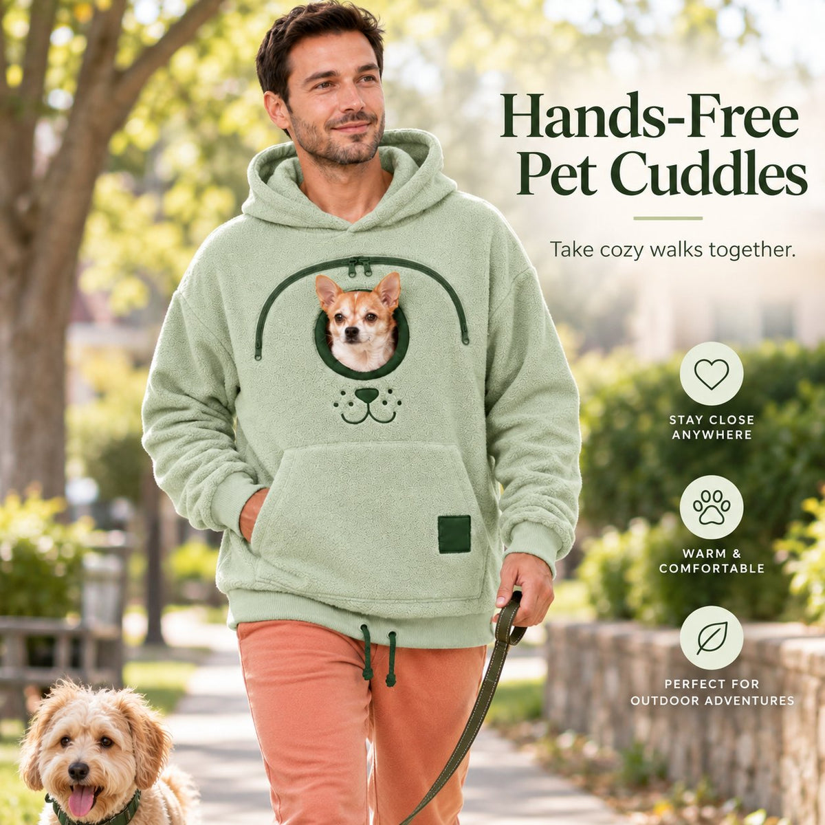 Pet Skin-Friendly Warm Hooded Sweatshirt🐾
